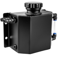 Aluminum Coolant Overflow Tank 1l Black Expansion Reservoir Aluminum Alloy...