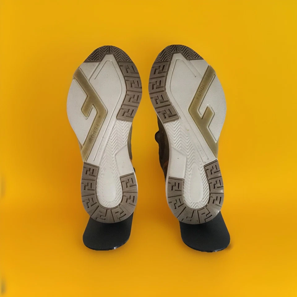 Zapatillas Hombre Fendi Flow Talla 7 UK / 41 EU / 8 US / 7 AU – Beige y Naranja Foto 2 de 4