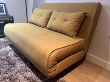 Made.com Haru 2-Seater Sofa Bed Butter  Yellow