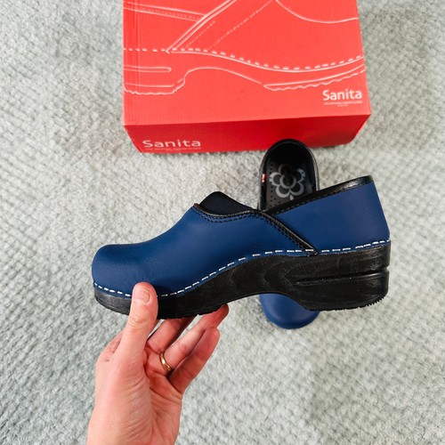 Sanita Dansko Navy Blue Sahara Soft Comfort Still Clog 36/6 Damen - Bild 5 von 9