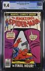 AMAZING SPIDER-MAN #164 CGC 9.4 White Pgs John Romita Kingpin Cover 1977