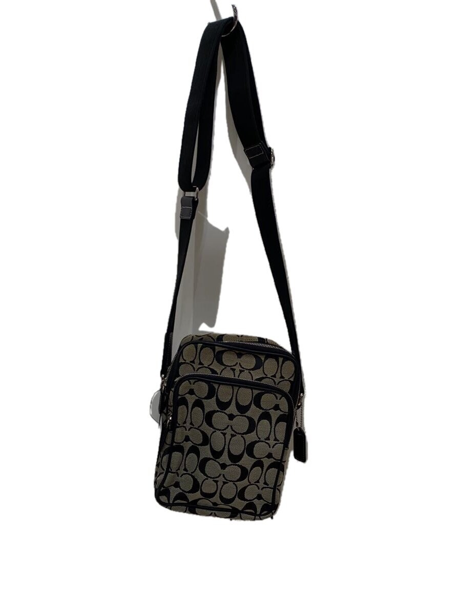 COACH Canvas Shoulder Bag in Grey All-Over Pattern Style 25-4270