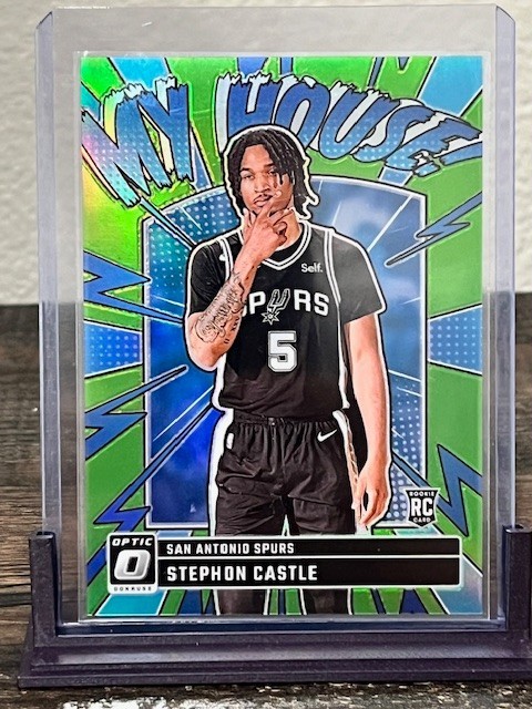2024 Donruss Optic Stephon Castle RC My House /199 Lime Green Prizm PLUS Bonus