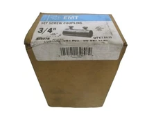 LOT OF 25 HALEX EMT SET SCREW COUPLING 3/4" 62807B NSFS