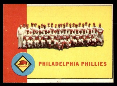 1963 Topps Baseball #13 Philadelphia Phillies Team VG *g2