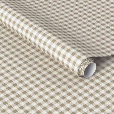 Gingham Taupe Wallpaper - Threshold