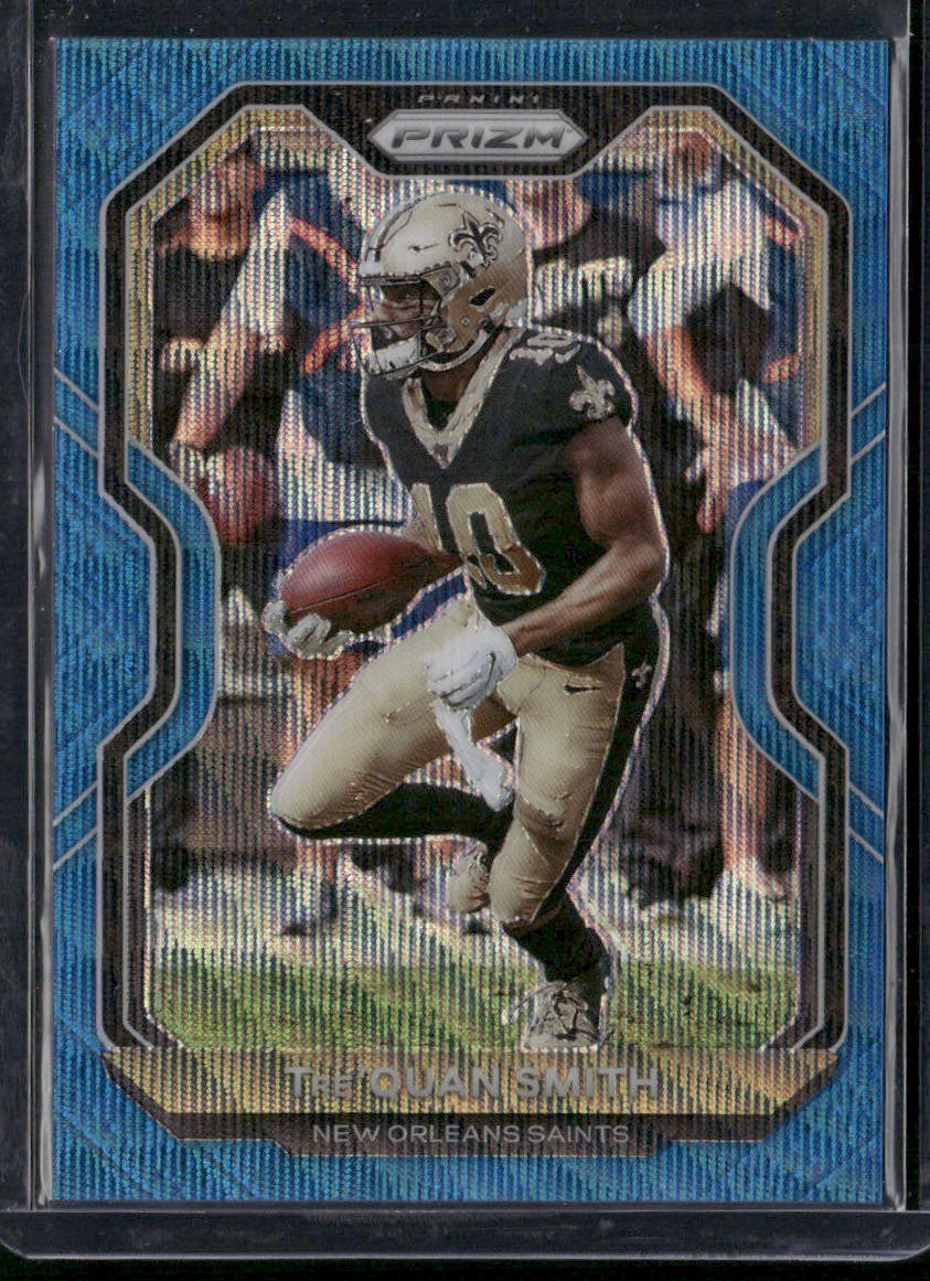 2020 Panini Prizm #248 Tre'Quan Smith Prizm Blue Wave #/199