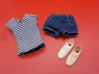 1975 Kenner Dusty & Skye Doll Outfit Budget Fashions~Top , Shorts , Sneakers