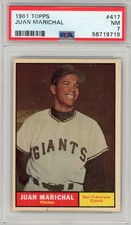 1961 Topps Juan Marichal #417 PSA 7