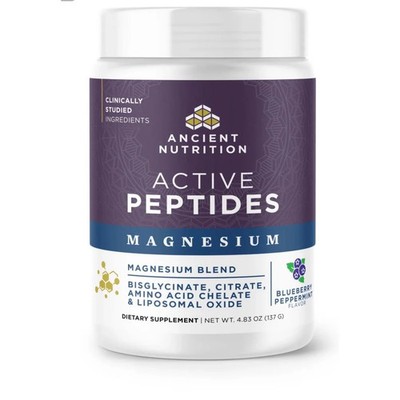 Ancient Nutrition Active Peptides Magnesium Complex Blueberry Peppermint 4.83
