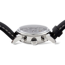 Breitling Transocean Chronograph 38 Black Dial Leather Band Steel Box Paper 2015 10