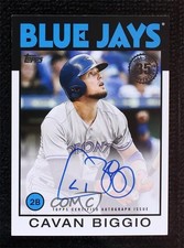 2021 Topps 1986 Topps Baseball Cavan Biggio #86A-CBI Auto 0d44