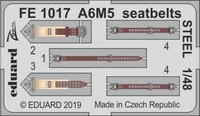 A6M5 Seatbelts Steel - Tamiya - 1/48 - Eduard FE1017