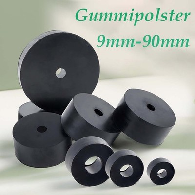Gummiauflage Gummiklotz Gummiblock Gummiunterlage Gummiplatte Gummi Ø 9 bis 90mm