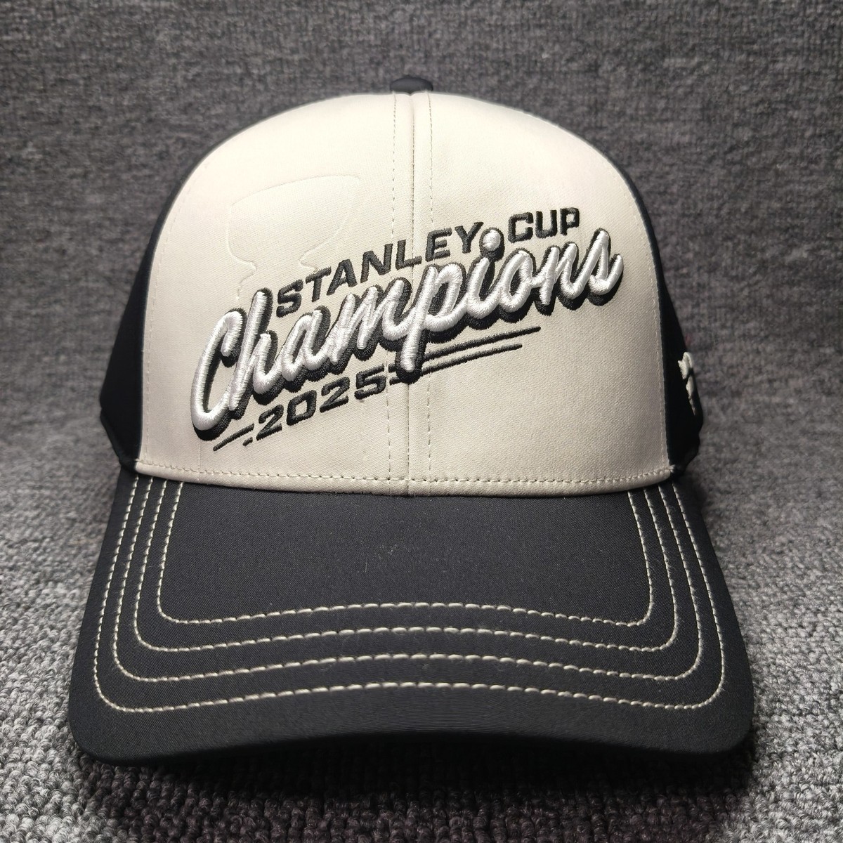 Fanatics Florida Panthers 2025 Stanley Cup Champions Snapback Hat Cream Black