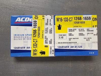 Spark Plug-Iridium ACDelco GM Original Equipment 41-125 12681659 4 pack