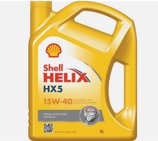 Shell Helix HX5 15W40 - 5L engine oil 5.76 per litre