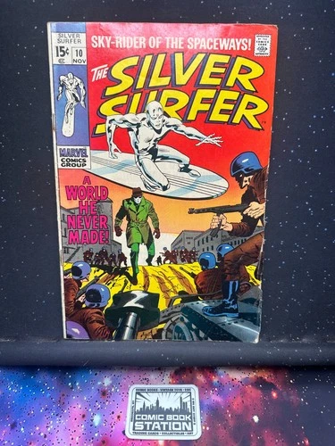 Silver Surfer #10 Raw GD/VG Low 1st Print Run HTF Vintage Marvel Comic '69