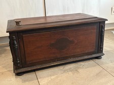 Antique 19th Century 1800s Clothing Chest Wooden Storage Blanket Box Trunk 24