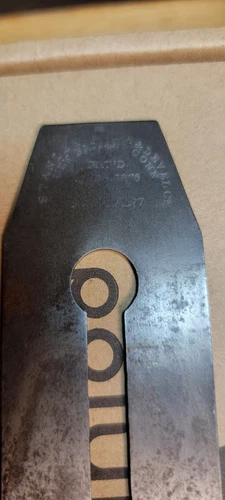Stanley #113 Compass Plane Iron and Chip Breaker Type 1 Great Shape 7" Iron
