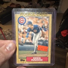 Topps 1987 Traded Rookie Greg Maddux #70T Chicago Cubs Baseball Card