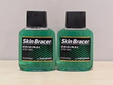 Skin Bracer After Shave Original by Mennen 5oz each - Lot Of 2