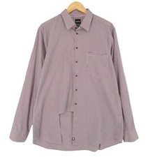 Strellson Mens Dress Shirt Burgunder Check Cotton Business Qm3 Size 44