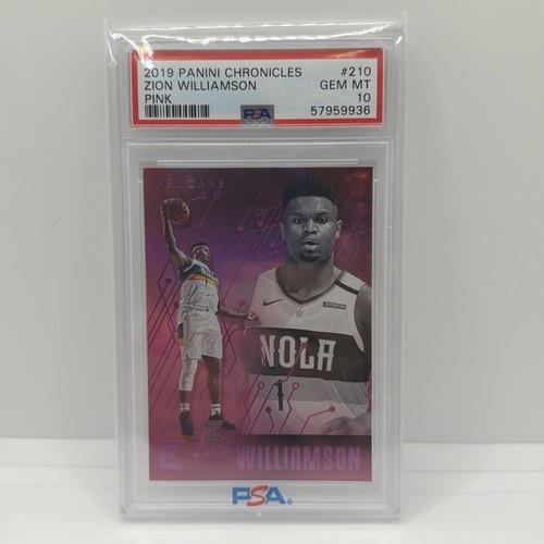 2019-20 NBA Panini Chronicles ZION WILLIAMSON Pink Prizm RC - PSA 10 Gem Mint