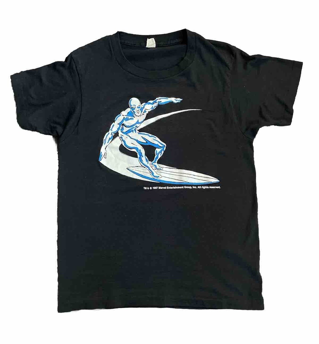 Vintage Marvel SILVER SURFER T Shirt Screen Stars Tag 1987