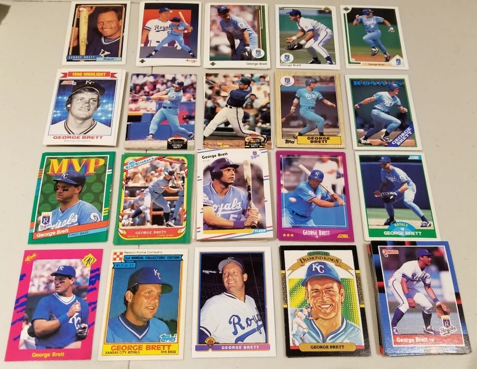 ENORME Lote de 500 Tarjetas de Béisbol Equipo MLB: Kansas City Royals HoF RC Stars + ¡Bono! Foto 2 de 4