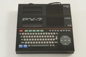 CASIO MSX PV-7 Personal Computer with Expansive Unit KB-7 Tested Japan PV70726