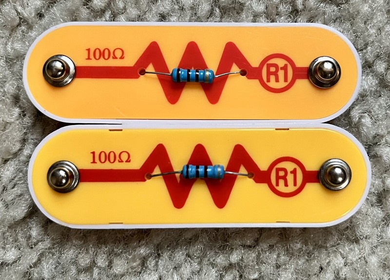 Lot of 2 Snap Circuits by Elenco R1 Resistor #6SCR1 Replacement Add-on Parts