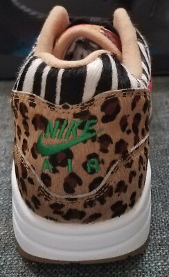Nike Air Max 1 DLX Atmos Animal Pack 2.0 2018 US 10 All Black Box