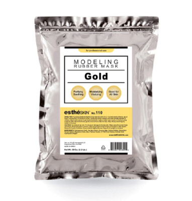 estheSKIN No.110 Gold Modeling Rubber Mask Powder for Professional, 35 Oz.