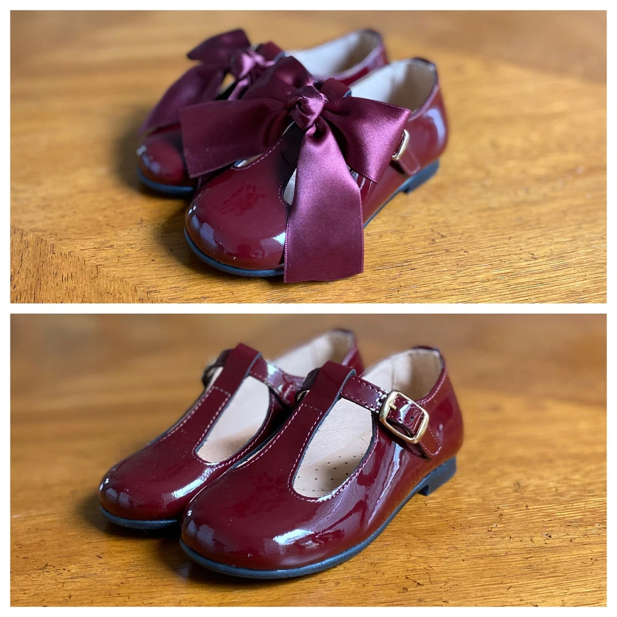 Children s Classics Angelitos Spanish Leather Mary Jane Flats Made in Spain eBay