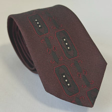 Japan limited Kyoto Nishijin-ori 100 silk men's tie brown