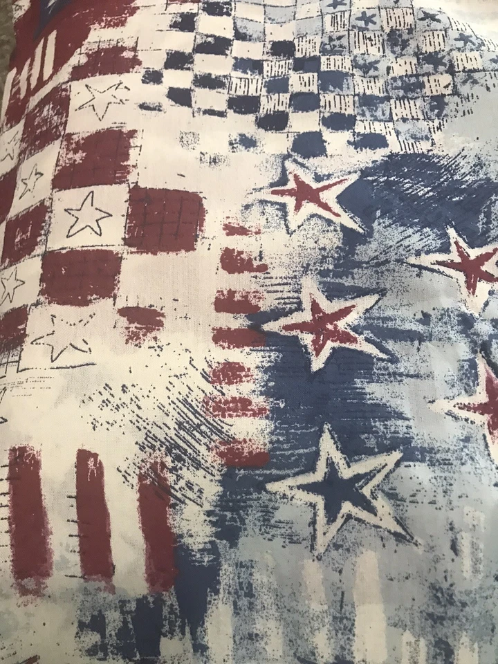 Fabric 1 Yard Stars & Stripes  36 Wide 100% cotton Quilting,crafting,sewing, - Image 3 of 4