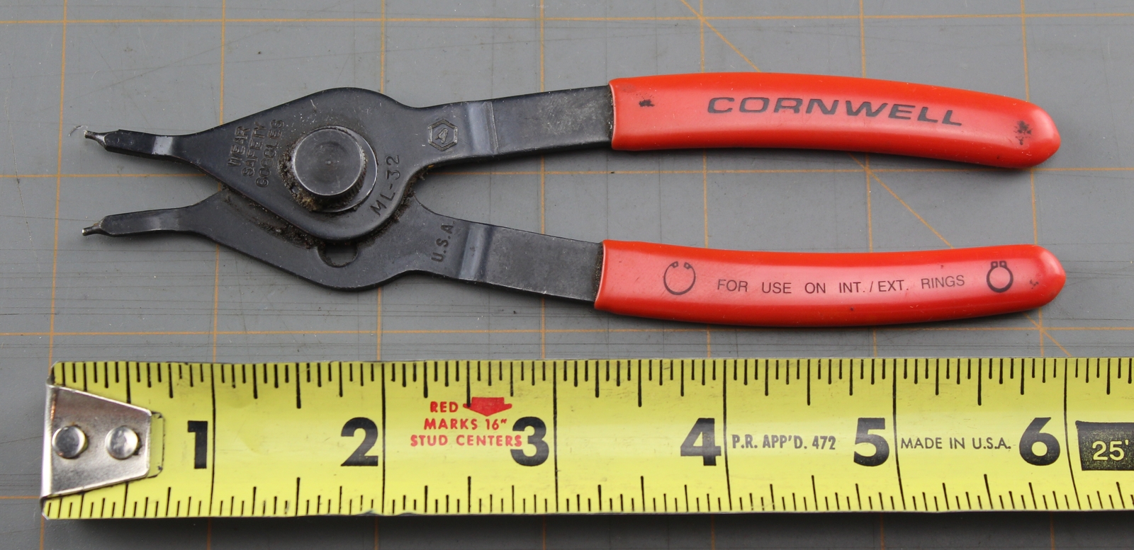 Cornwell Tools ML32 Retaining Ring Pliers Straight Tip eBay
