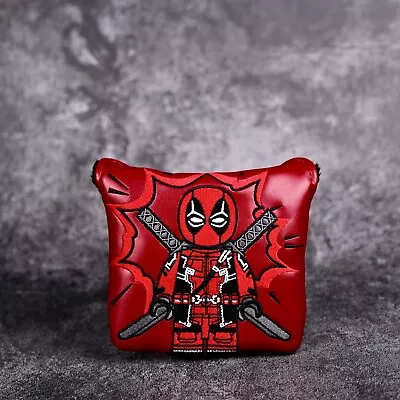 GOAT GOLF Magnetic Mini Deadpool Golf Mallet Putter Headcover Fit Taylormade Spider