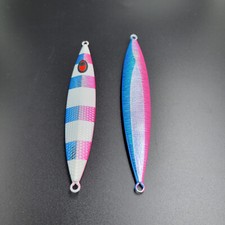 Flat Slow Pitch Fall Metal Lead Vertical Jigs Jigging Fishing Lure Tackle Glow