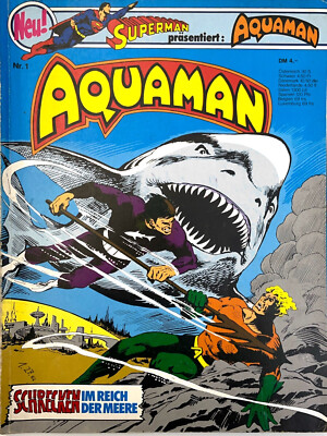 Aquaman Nr. 1 (Superman präsentiert) Ehapa 1976-1984, Z2- ohne Sammelmarke