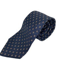 Remington Mens Tie 100 Silk Blue Geometric Pattern