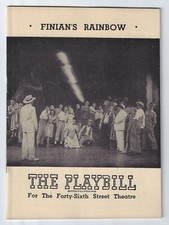 Original Playbill 1948 Finian's Rainbow Forty-Sixth Street Theatre