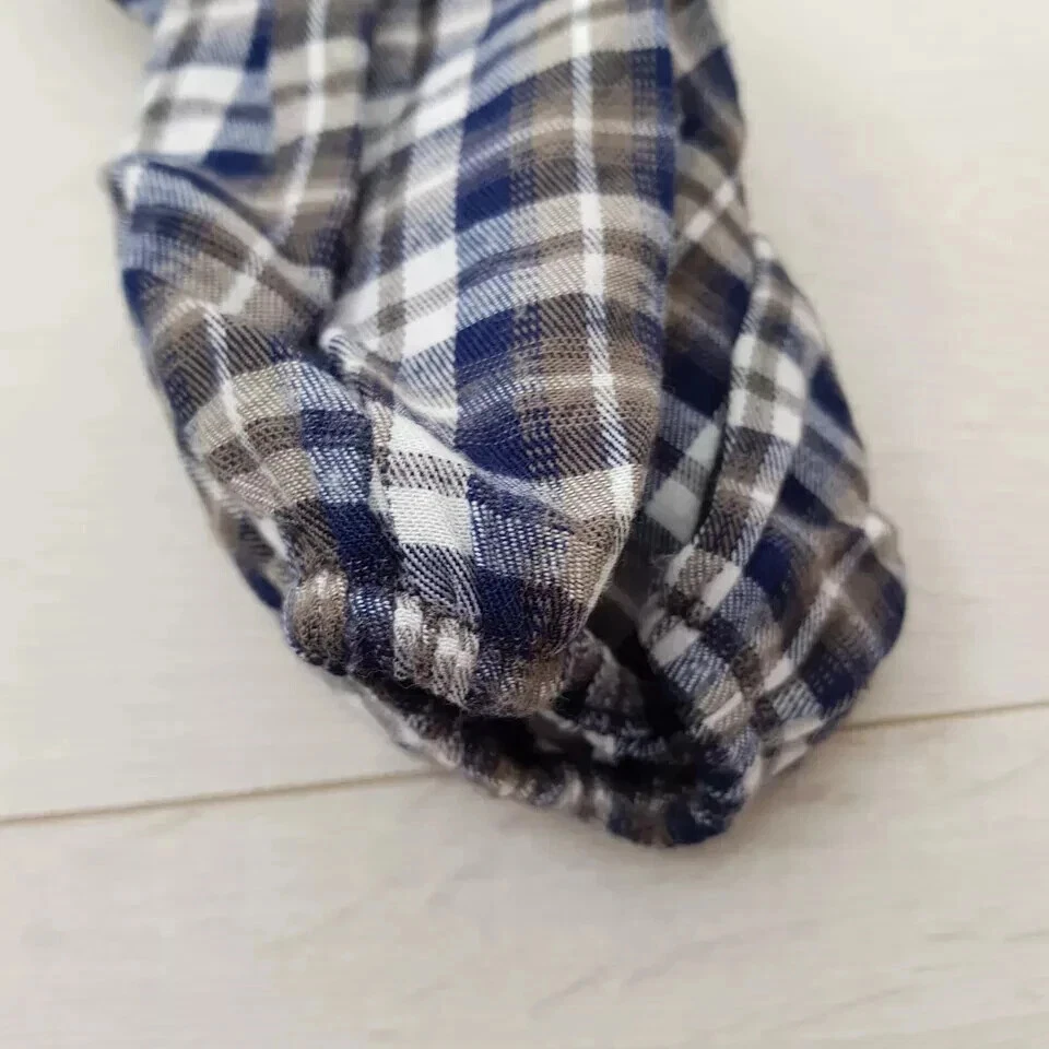 PRIMARK Winter Flannel Top Tunic Blouse Size 10 Multi Plaid Long Sleeve Autumn - Image 3 of 4