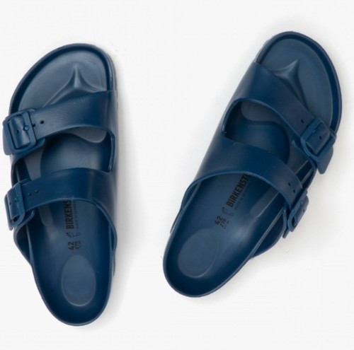 Birkenstock Arizona 1019051 (REG) Para Hombre De Verano Playa Sandalias De  Correa De Dos Eva azul marino | eBay