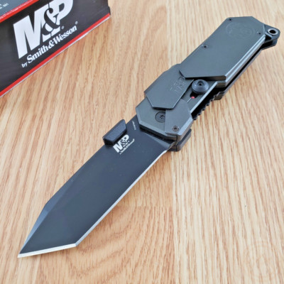 Smith & Wesson M&P Assisted Folding Knife 3.5'' 4034 Steel Blade Aluminum Handle