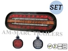 Set Rear Led Combination Light Tail Stop Indicator Supeseal Lorry Truck Lamp
