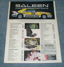 1990 Saleen High Performance Parts Vintage Ad Mustang