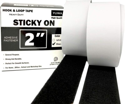 Hook and Loop Self Adhesive Sticky Back Tape Fastener For DIY Craft 15 Feets
