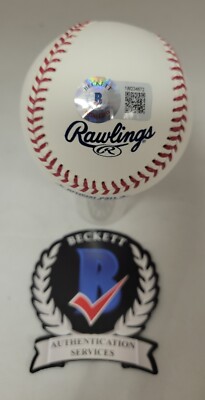 EVAN CARTER AUTO SIGNED 23 WORLD SERIES OFFICIAL BASEBALL TEXAS